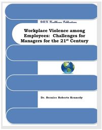 A book cover with the title of " workplace violence among employees : challenges for managers for the 2 1 st century ".